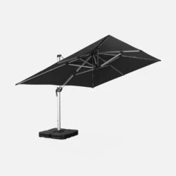 Parasol Déporté Rectangulaire 3x4m Couleur : Anthracite -Maison Meubles hdu3x4dkgy a2c56c15ee06e8a3a0ea3c93e1d3965e