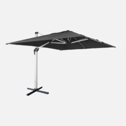 Parasol Déporté Rectangulaire 3x4m Couleur : Anthracite