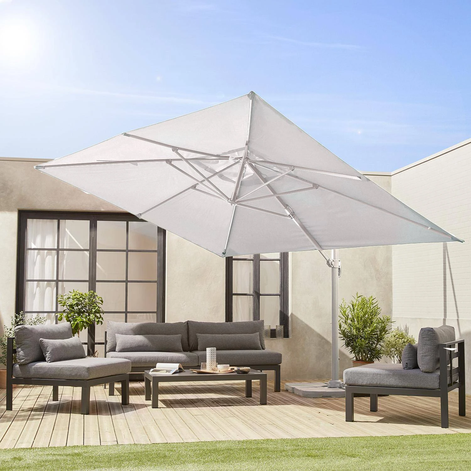 Parasol Déporté Rectangulaire 3x4 M 2 Parasol Déporté Rectangulaire 3x4 M – Image 2