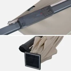 Parasol LED Déporté Rond 3m -Maison Meubles hufibled300bg 6985517fb9027dbaae1000f52b31c7e3