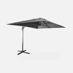 Parasol Déporté Rectangulaire 3x4m Couleur : Gris -Maison Meubles hukd3x4gy b511e72d919ac8d5ceac371d6f5367df