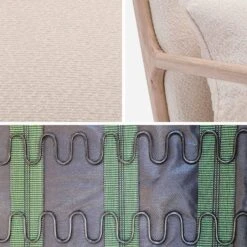 Fauteuil Scandinave En Bois Et Tissu Bouclette Texturée -Maison Meubles iacscachbc 7f84a7dd977e24d583bbdae0398a170d