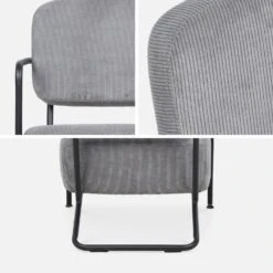 Fauteuil Rétro Velours Côtelé -Maison Meubles iarmstvvgy 763e9bf1d5955df2dbdc59136d13c0fc