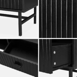 Table Basse Effet Bois Rainuré Noir -Maison Meubles ibazcoftable 26b12422a217779f74631e1c44ee0a93