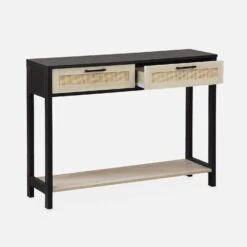 Console Scandinave Effet Bois Et Cannage 10 Console Scandinave Effet Bois Et Cannage -Maison Meubles ibcanconsole 15297d60a0cfb107babc8292cfcef6be