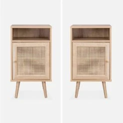 Table De Chevet Scandinave En Cannage (lot De 2) Couleur : Naturel 13 Table De Chevet Scandinave En Cannage (lot De 2) Couleur : Naturel -Maison Meubles ibobesidex2 c7436d395caecc72fd744f5cfb9bb02c