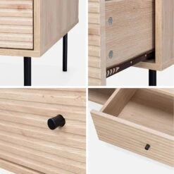 Table Basse Décor Bois Rainuré -Maison Meubles ibragcoftable 73625a55118ce08c85ad954e6901f783