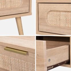 Table Basse Scandinave En Cannage Arrondi, 1 Tiroir 9 Table Basse Scandinave En Cannage Arrondi, 1 Tiroir -Maison Meubles ievacoftable e50062cd36ae4dd9812152fb84aa0fd8