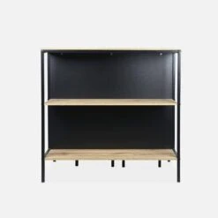 Table Haute Décor Bois Et Métal 2 étagères, 2 Tabourets -Maison Meubles ilfbds100r2bn 0fe285483bfcf34804ae7f126b759f91