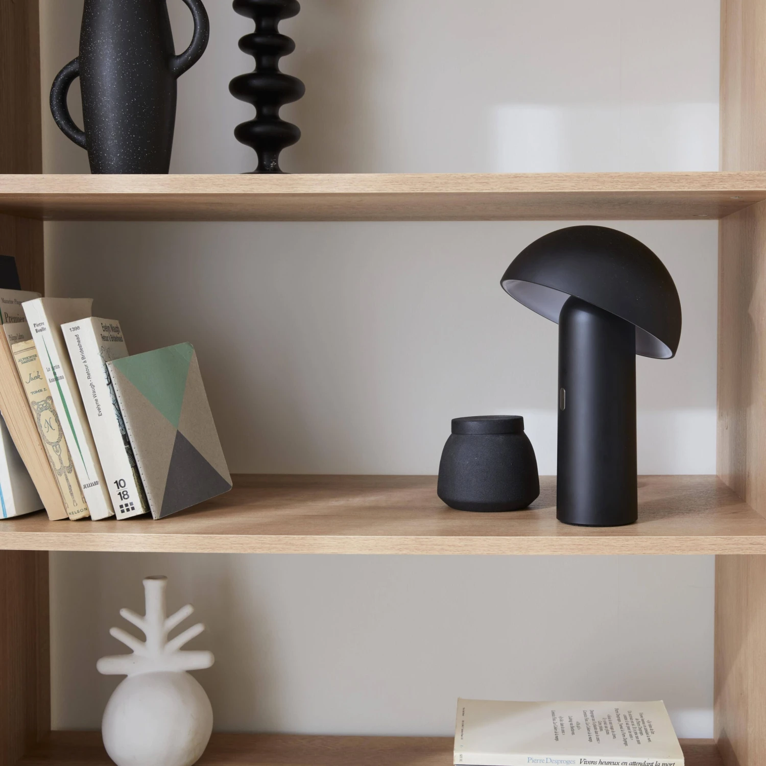 Lampe De Table Sans Fil Nomade à Tête Orientable Intérieur / Extérieur H 28cm Couleur : Noir 3 Lampe De Table Sans Fil Nomade à Tête Orientable Intérieur / Extérieur H 28cm Couleur : Noir – Image 3