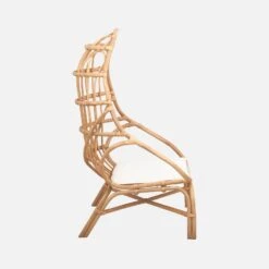 Fauteuil œuf En Rotin Avec Coussin -Maison Meubles ipadcobchrnat 09309fe9de19d51524507f3f3d78f7ae