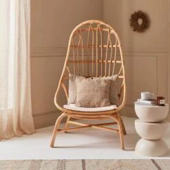 Fauteuil œuf En Rotin Avec Coussin -Maison Meubles ipadcobchrnat be70f60fc0f793b18be3ed835d65f1f1