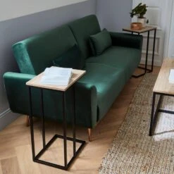 Canapé Convertible 2 à 3 Places Velours Couleur : Vert Anglais -Maison Meubles isofabed2vvdg 7c0d0e0deca2a26eaec3478649553d03