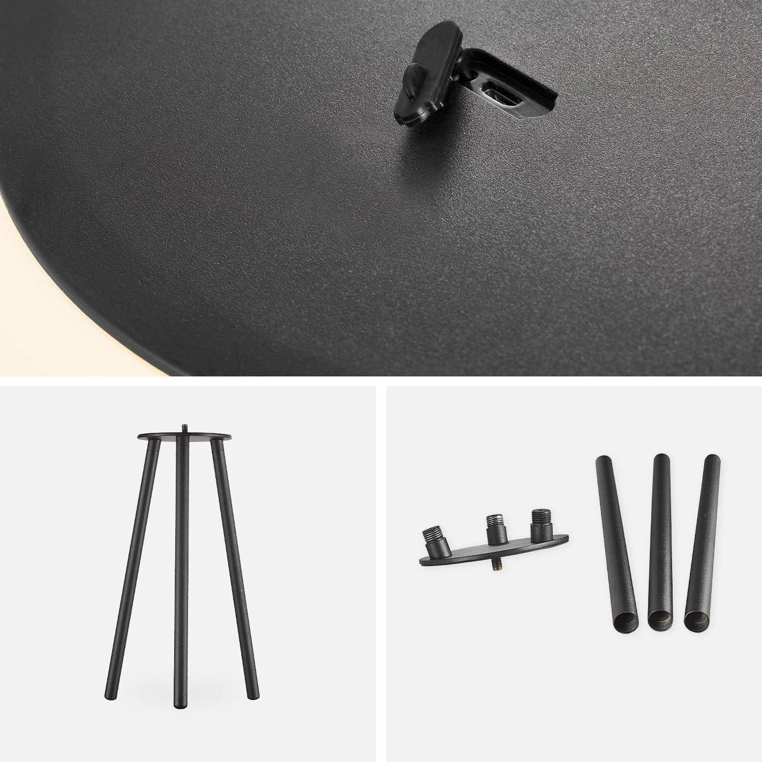 Lampe Extérieure LED 3 En 1 Avec Trépied 7 Lampe Extérieure LED 3 En 1 Avec Trépied – Image 7