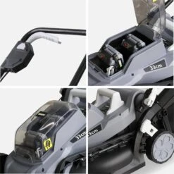 Tondeuse à Gazon à Batterie 2x20V 33cm -Maison Meubles lm33bat20v2x2 6757be156a64cf211463af96773f1f05