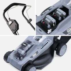 Tondeuse à Gazon à Batterie 2x18V -Maison Meubles lm43bat20v4x2 79aee9e3937fa6f6e9c00f63065ea150