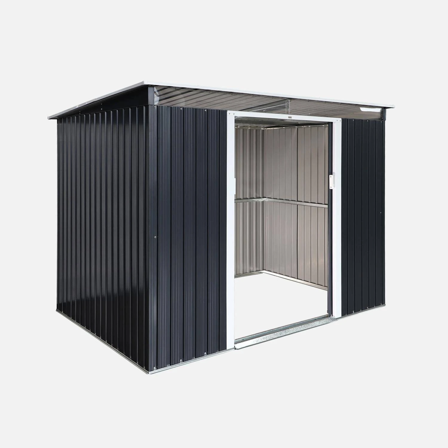 Abri De Jardin En Métal 4,85m2 Avec Puits De Lumière 3 Abri De Jardin En Métal 4,85m2 Avec Puits De Lumière – Image 3