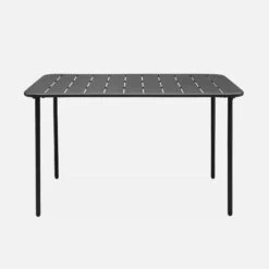 Table De Jardin Métal 4 Places Couleur : Anthracite -Maison Meubles mt120x70at e38829d2184d6b27999bdfa75a9c916f