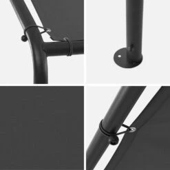 Tonnelle 3x4m Avec Toiture Couleur : Anthracite -Maison Meubles pgcp3x4at 07d999e0442cb43d7030ae7f1f2fc7be