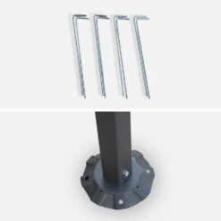 Pergola Acier 3x2,5 M Couleur : Taupe -Maison Meubles pgskdwallbn 9c2c2bb144553e2c3208c7e202074e1e