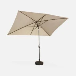 Parasol Rectangulaire 2x3m Couleur : Sable -Maison Meubles pu2x3sand b9d3793f69f47d937f6fff2094a76c6c