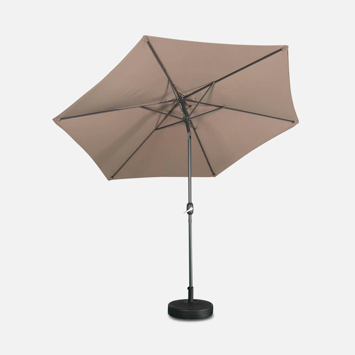 Parasol Rond 3m Couleur : Taupe 4 Parasol Rond 3m Couleur : Taupe – Image 4