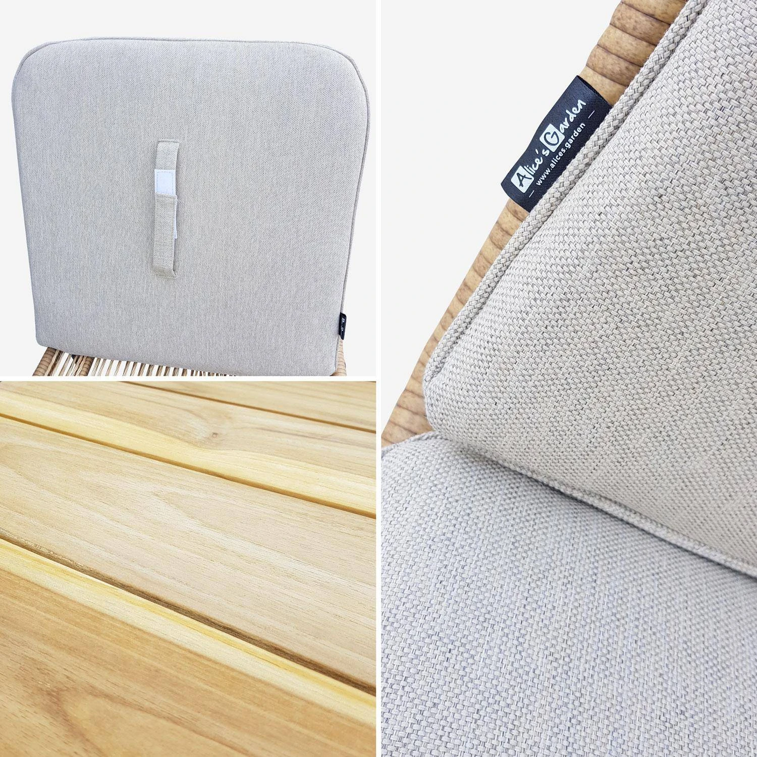 Salon De Jardin Bas Résine Tressée Effet Rotin 2 Places 5 Salon De Jardin Bas Résine Tressée Effet Rotin 2 Places – Image 5