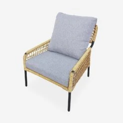 Salon De Jardin Bas Résine Tressée Effet Rotin 4 Places Couleur : Gris -Maison Meubles rawgigogy 57ea9fba76722318ba870c33372964ea