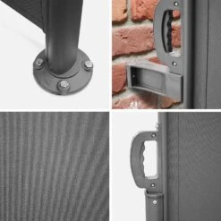 Paravent Rétractable 300x160cm Couleur : Gris -Maison Meubles sa160atgy 957284a81f2a6e748da4bc2d23b064d2