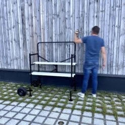 Echafaudage Roulant Et Pliant Sur Deux Niveaux -Maison Meubles scaffold140 378275bfa4c2681184cfa46bdc9a6584