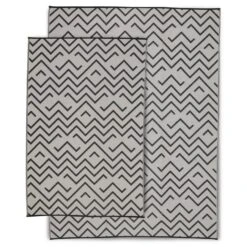 Tapis Extérieur Rectangulaire Motif Vagues -Maison Meubles tapis d exterieur 180x270cm sydney rectangulaire motif vagues noir beige 6e4f0c99d170dcc9a8431703ff3f3046