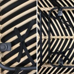 Table à Manger En Teck Recyclé 220cm + 6 Chaises Et 2 Fauteuils En Rotin Couleur : Noir -Maison Meubles tk220r8bk 51a7049e4ce7e8e82c4d6b8c1d8dadc7