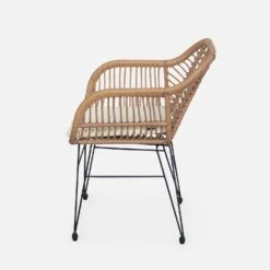 Fauteuil Effet Rotin Résine Et Métal (lot De 2) -Maison Meubles wkchrx2bamb e7fa6f8973ed0bf8fae1607e39015e68