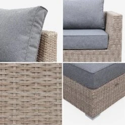 Salon De Jardin Résine Tressée Arrondie 12 à 14 Places Couleur : Beige / Gris Foncé -Maison Meubles wkvs2xlnatgy 913bee2574bda5fb24ff3a989f850b3b