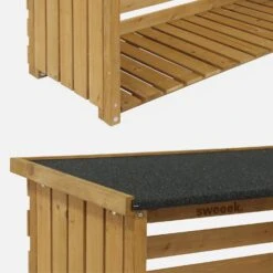 Abri Bûches 120x45x120cm,bois -Maison Meubles ws120lbn 8b6f97269cd32e354639d9e602c5739d