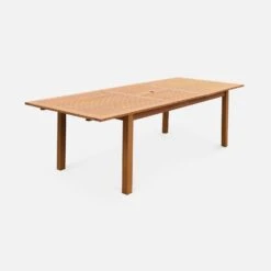 Table De Jardin Extensible Bois 8 à 10 Places -Maison Meubles EC240R8 01