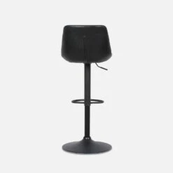 Tabouret Bar Réglable 60,5/81,5cm Simili Cuir (lot De 2) Couleur : Noir -Maison Meubles IBSAJPUX2BK 04