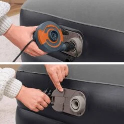 Matelas Gonflable électrique Avec Pompe Intégrée, 46cm -Maison Meubles abbwdouble46 9ed761324565dd3bac650abbbf3f7943