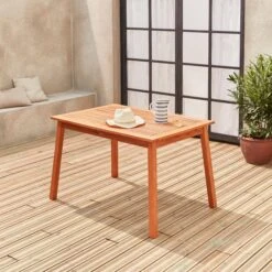 Table De Jardin Extensible Bois 6 à 8 Places -Maison Meubles ec180r6 846799bd09e89d41ab1d13246b444540