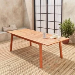 Table De Jardin Extensible Bois 8 à 10 Places -Maison Meubles ec240r8 f630aa499d88fd6cef623c650223fe2f