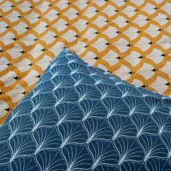 Parure De Lit Réversible 2 Places Imprimé Fleurs De Lotus En Microfibre -Maison Meubles ibedpmc240loux 60548165acd8788b9350f040c8e13e62