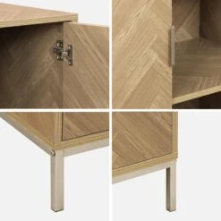 Vaisselier Effet Bois Décor Chevrons 2 Portes -Maison Meubles ibudcabinet 3a6581b71a95b791f21ca56b8ed9c6b5