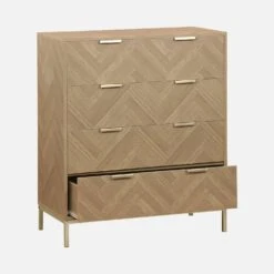 Commode De Rangement Décor Chevrons 4 Tiroirs 13 Commode De Rangement Décor Chevrons 4 Tiroirs -Maison Meubles ibudchest4d 238a69db89a93c4e853ab06c35141a6a