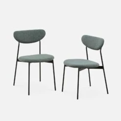 Chaise Scandinave Pieds Acier (lot De 2) Couleur : Vert -Maison Meubles ichairartx2gr 22d9c15bb471ae66dc61318bad66db80