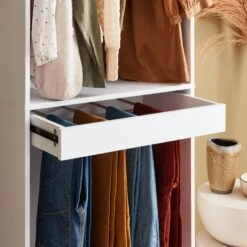 Module Dressing Avec Penderie Et Porte-pantalons Couleur : Blanc 8 Module Dressing Avec Penderie Et Porte-pantalons Couleur : Blanc -Maison Meubles idrestrailwh 7f88081e8662ee807294389c655fe3ce