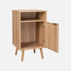 Lot De 2 Tables De Chevet Décor Bois, Cannage Arrondi 8 Lot De 2 Tables De Chevet Décor Bois, Cannage Arrondi -Maison Meubles ievabedsidex2 871ca8924353d0e8a10e816294c79148