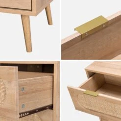 Commode Décor Bois Et Cannage Arrondi 3 Tiroirs 7 Commode Décor Bois Et Cannage Arrondi 3 Tiroirs -Maison Meubles ievachest3d ebb008560eb5686fb23f3db6c7fc7cf8