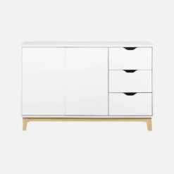 Buffet Effet Bois Pieds Bois 2 Portes 120 Cm -Maison Meubles ifkbuffet d2ff5c6d74eab217df2da6e45d67fd36