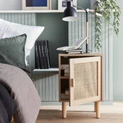 Lot De 2 Tables De Chevet En Cannage -Maison Meubles inatbedsidex2 16a9a7bda7f060de6160452f9ac2a159