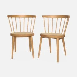 Chaise Bois Et Cannage (lot De 2) Couleur : Naturel -Maison Meubles inorchrx2nat 078c5bd4f9a0fe64c63e71b064641a32